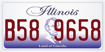 IL license plate B589658