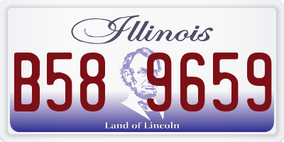 IL license plate B589659