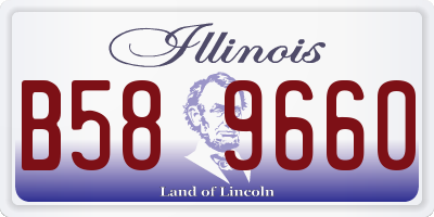IL license plate B589660