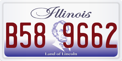 IL license plate B589662