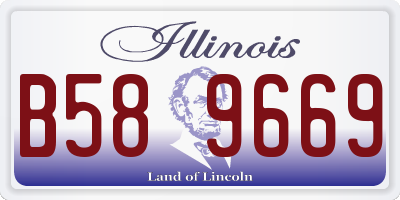 IL license plate B589669