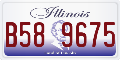 IL license plate B589675