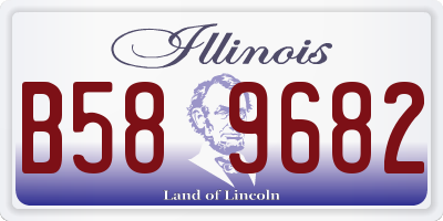 IL license plate B589682