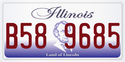 IL license plate B589685