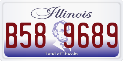 IL license plate B589689