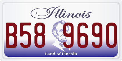 IL license plate B589690