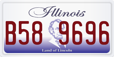 IL license plate B589696