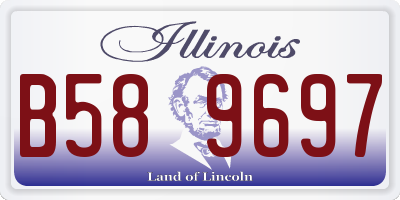 IL license plate B589697