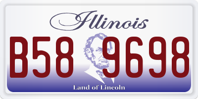 IL license plate B589698