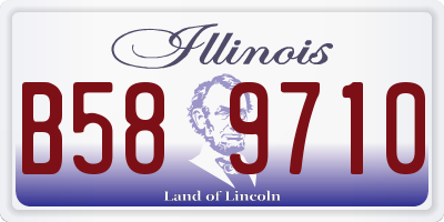 IL license plate B589710