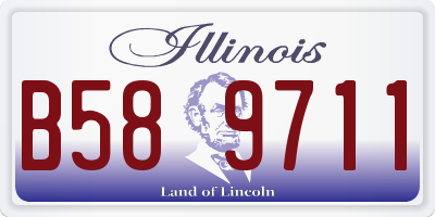 IL license plate B589711