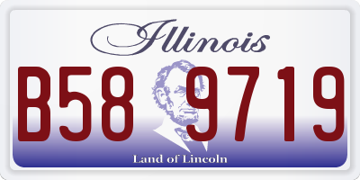IL license plate B589719