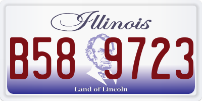 IL license plate B589723