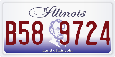 IL license plate B589724