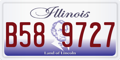 IL license plate B589727