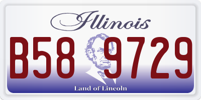 IL license plate B589729
