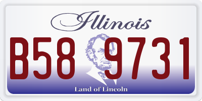 IL license plate B589731