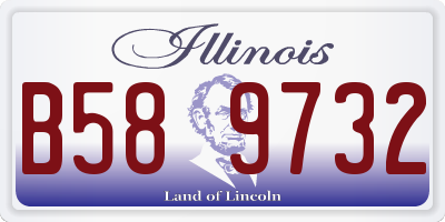 IL license plate B589732