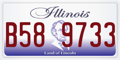 IL license plate B589733