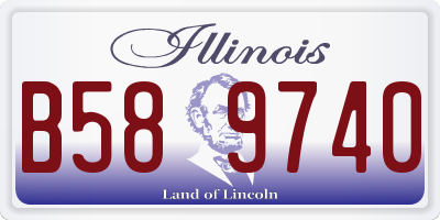 IL license plate B589740
