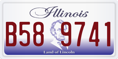 IL license plate B589741