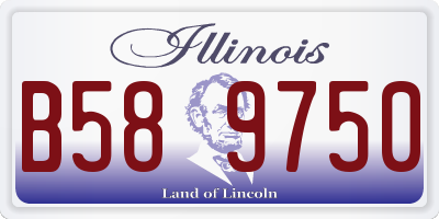 IL license plate B589750