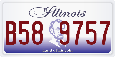 IL license plate B589757