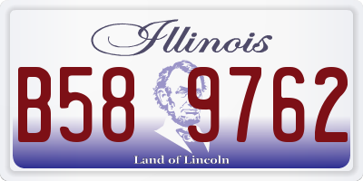 IL license plate B589762