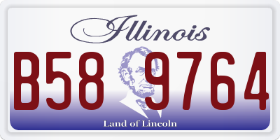 IL license plate B589764