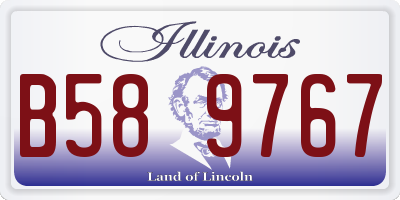 IL license plate B589767
