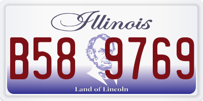 IL license plate B589769