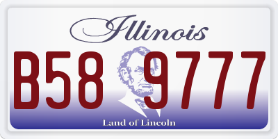 IL license plate B589777