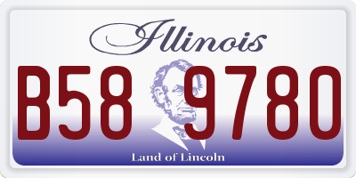 IL license plate B589780