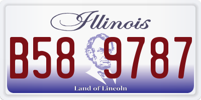 IL license plate B589787