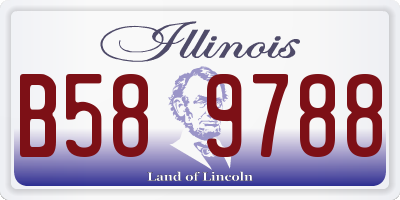 IL license plate B589788