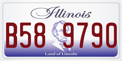 IL license plate B589790