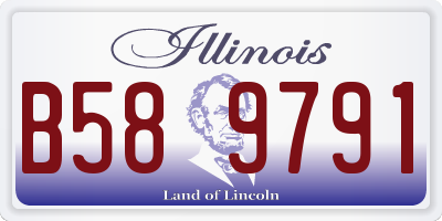 IL license plate B589791