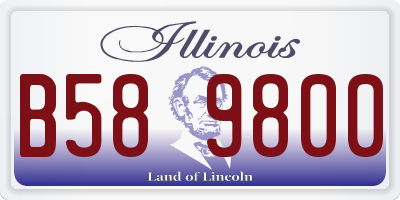 IL license plate B589800