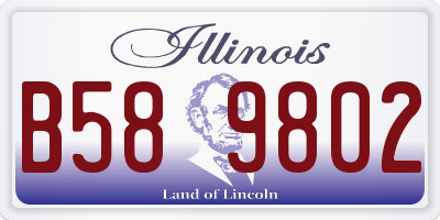 IL license plate B589802