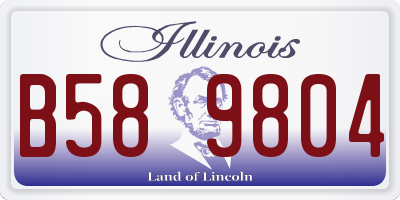 IL license plate B589804