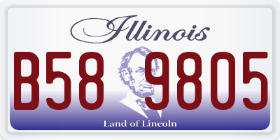 IL license plate B589805
