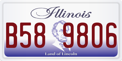 IL license plate B589806