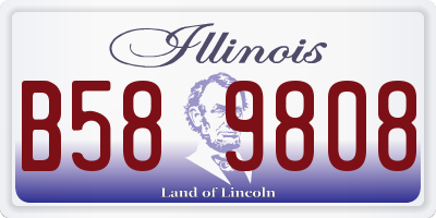 IL license plate B589808