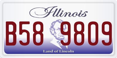 IL license plate B589809