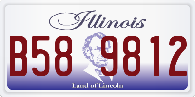 IL license plate B589812