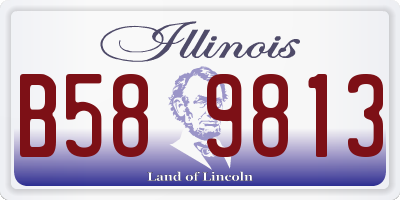 IL license plate B589813