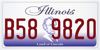 IL license plate B589820