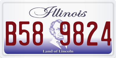 IL license plate B589824