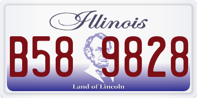 IL license plate B589828