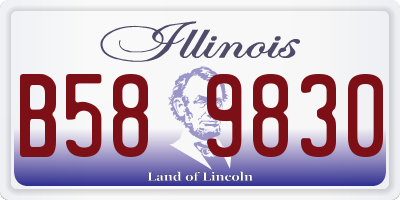 IL license plate B589830